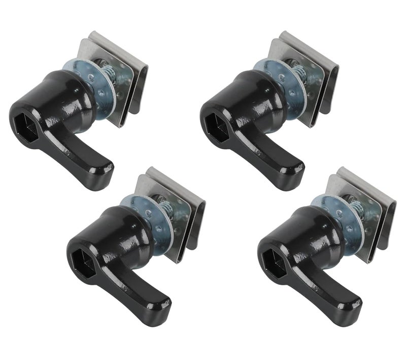 MOCODUO Saddlebag Lever Lock Fastener Bolt Nut Mounting Hardware, Heavy Duty Anti-Theft Saddle Bag Screw Bolts Kits Fits for Harley Touring Road Street Glide Ultra Electra Road King Softail 1992-Later Black - Image 1